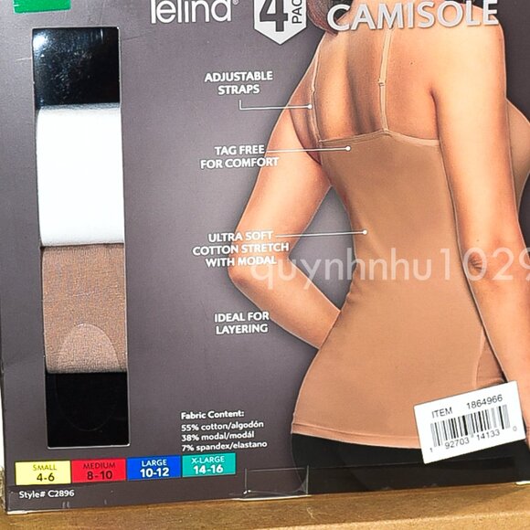 Felina Cotton Stretch Camisole - Tan - Picture 5 of 5